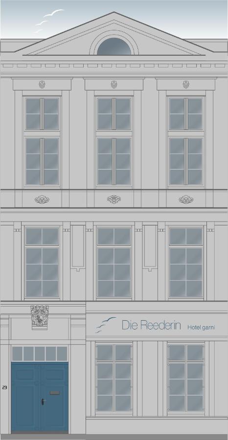 Hotel Die Reederin Lübeck Exteriör bild